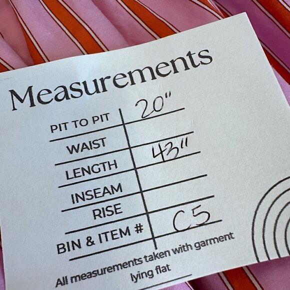 M.D.S Stripes Pink Stripe Peasant Dress Size 10 With Pockets - Picture 12 of 12